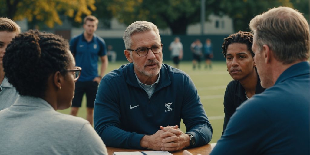 Group talking with a poly coach about relationships