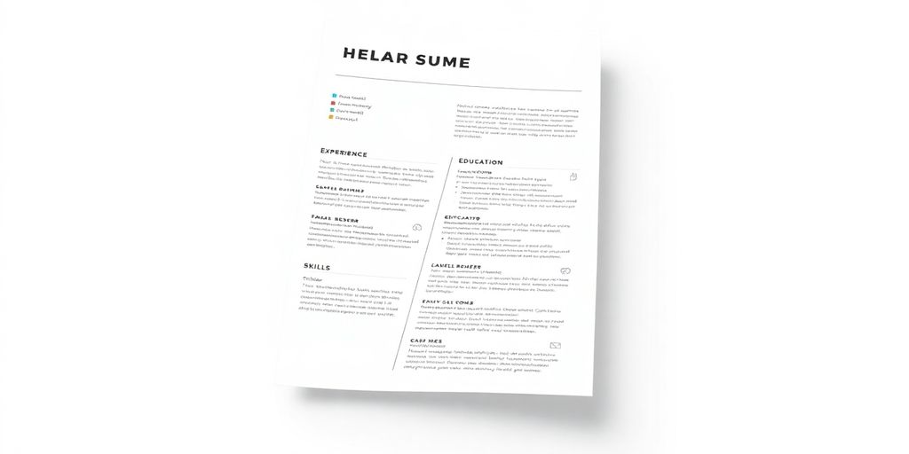 Resume sections, illustrative