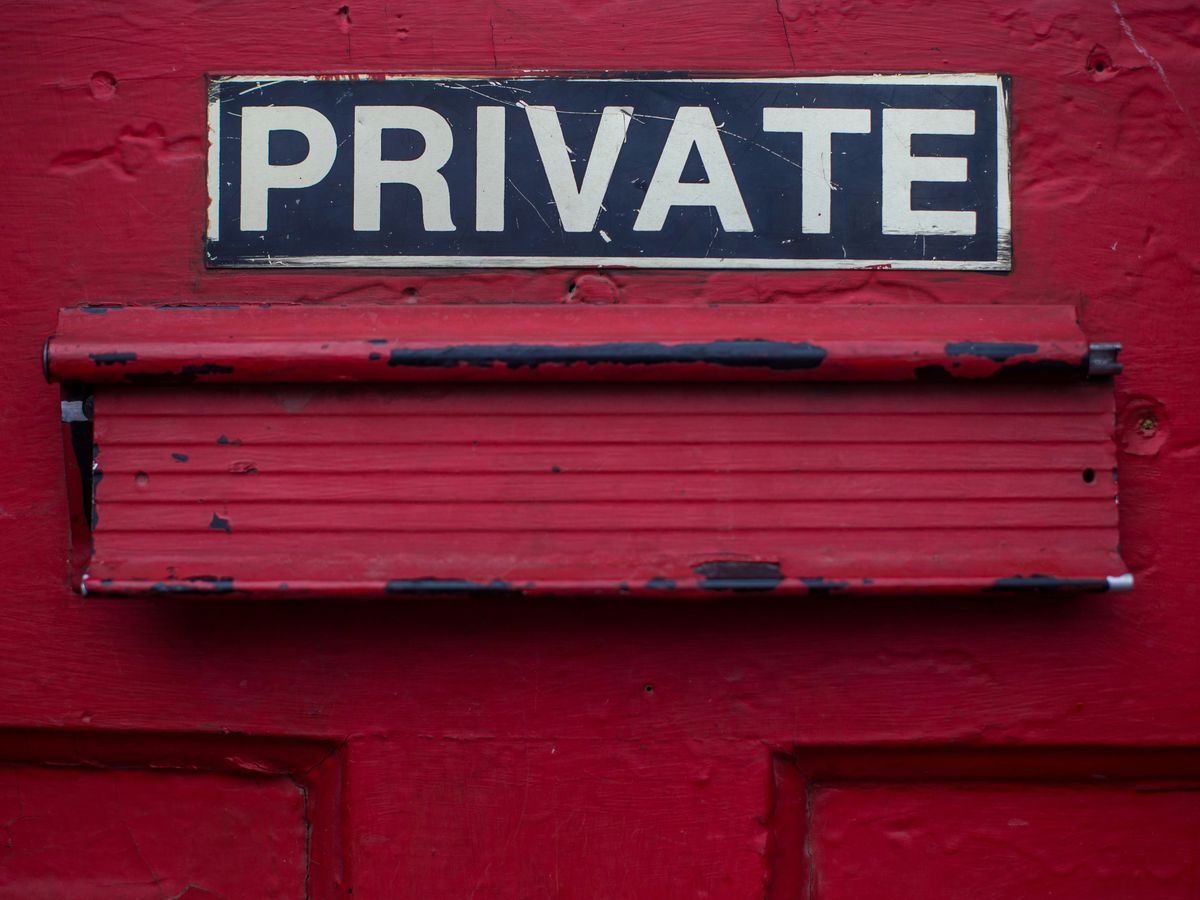 private signage door