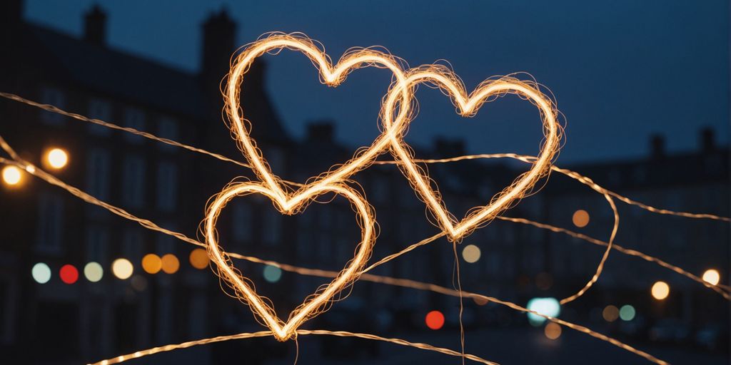 Three interconnected hearts representing polyamorous relationship challenges.