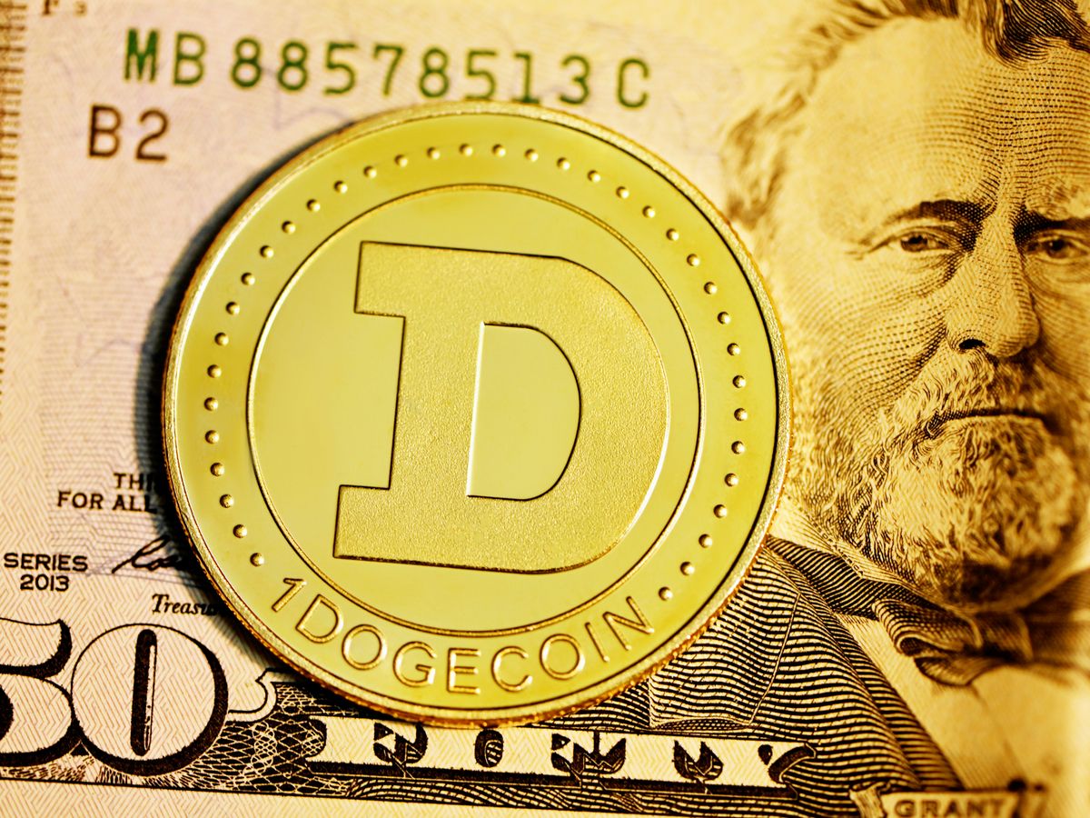 silver and gold round coin