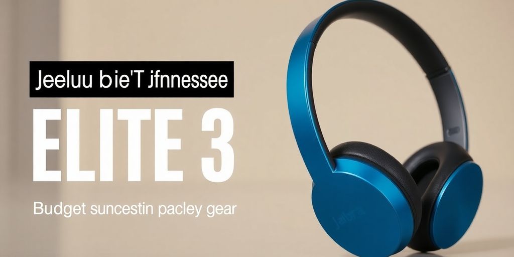 Jabra Elite 3 Bluetooth Kopfhörer in stilvollem Design.