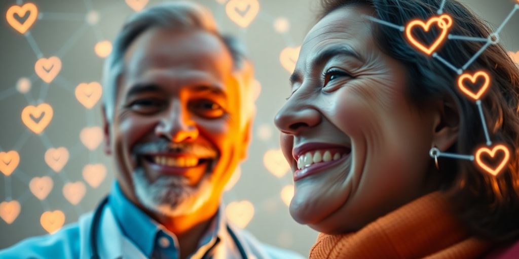 Digital health ecosystem connecting patients and providers.