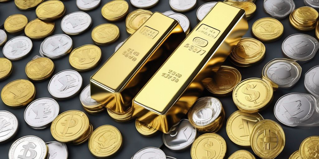 gold and silver trading, financial market, arbitrage concept