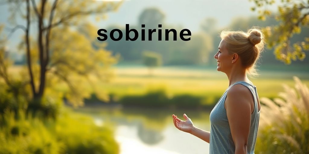 Person in nature enjoying tranquility and sobriety.