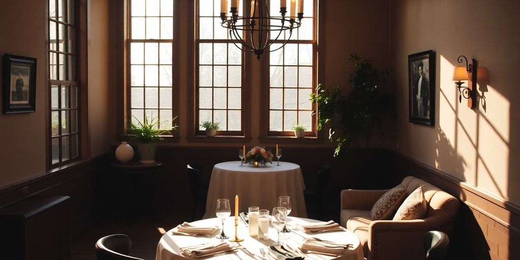 Intimate wedding ceremony setup in a Dallas venue.