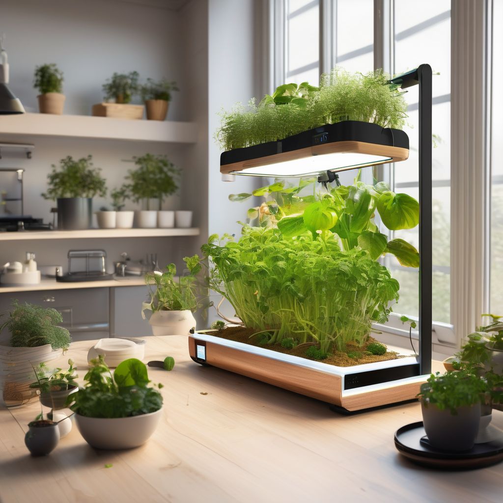 smart indoor garden with innovative gadgets