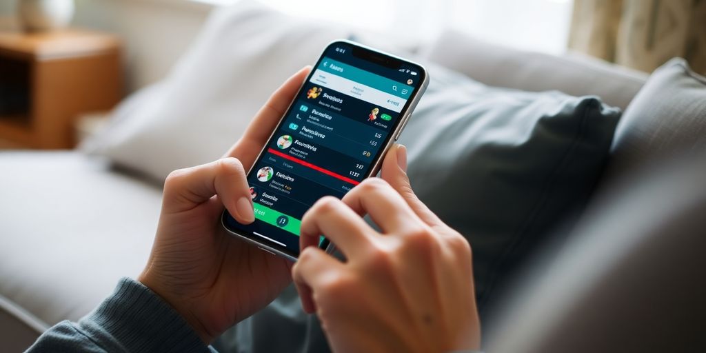 Person holding a smartphone with betting app open.