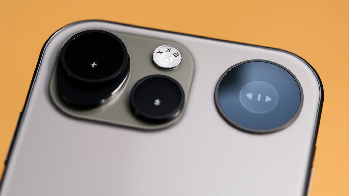 Caméras arrière de l'iPhone 17, gros plan