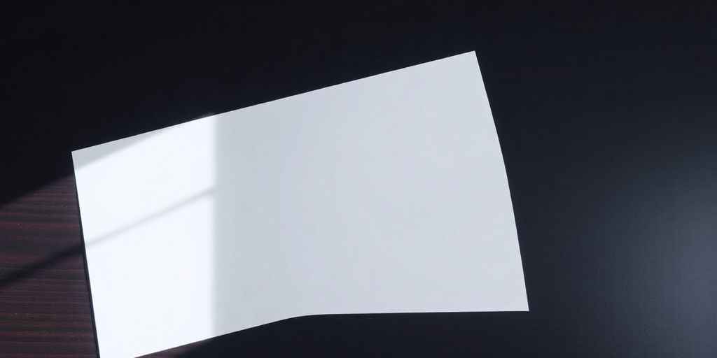 Single sheet of paper.