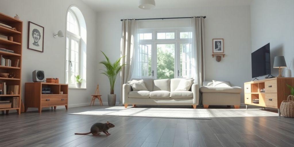 Un mediu curat, fără semne de șobolani.