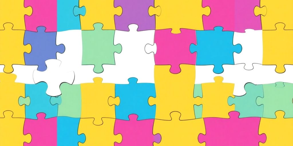 Interlocking geometric shapes forming a cohesive brand pattern.