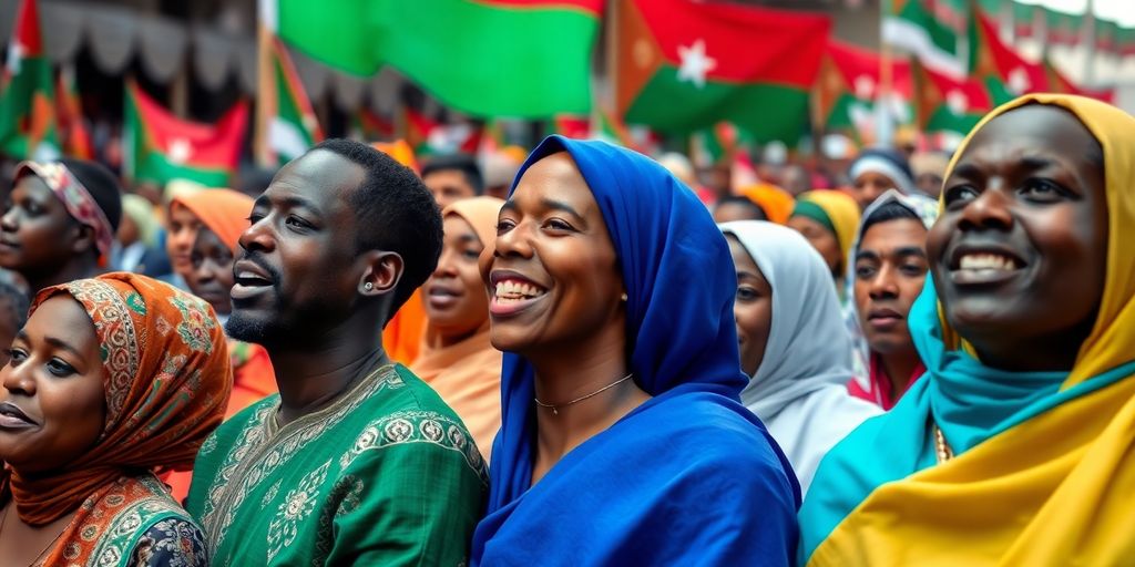 Foule enthousiaste lors des élections au Somaliland.