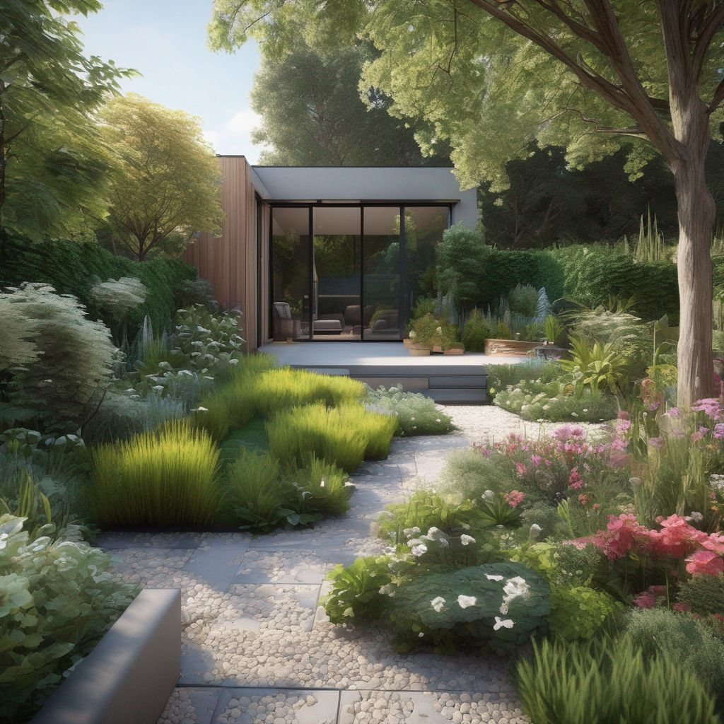 garden landscaping in various locations