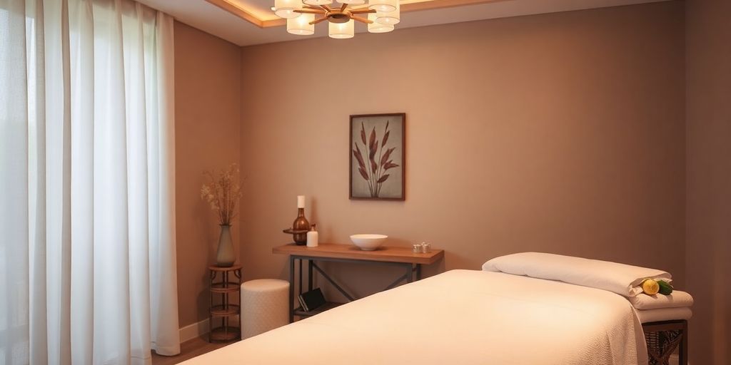 İstanbul'da klasik masaj için huzurlu bir ortam.