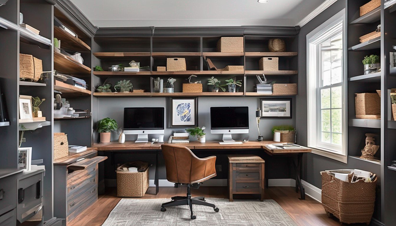 organized home office moving