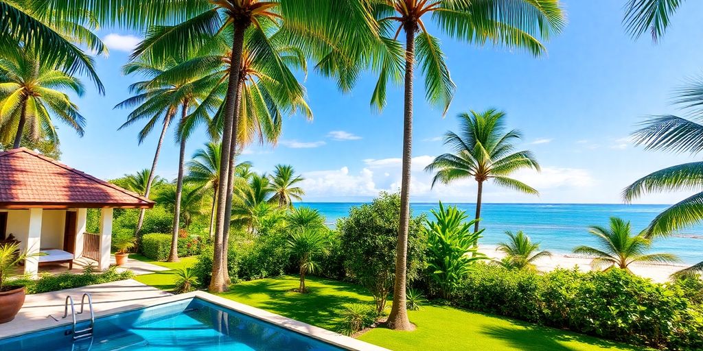A picturesque villa in Phuket by the beach.