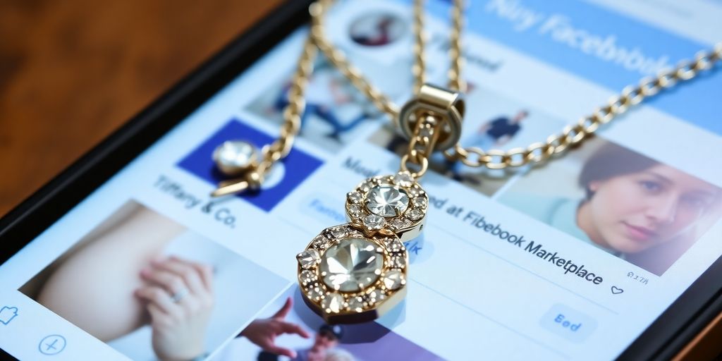 Tiffany necklace and bracelet on Facebook Marketplace.