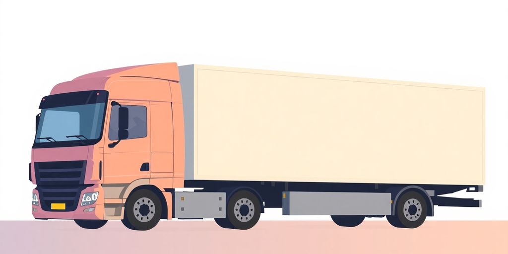 Illustrasjon av transportkjøretøy med fribeløp tema.