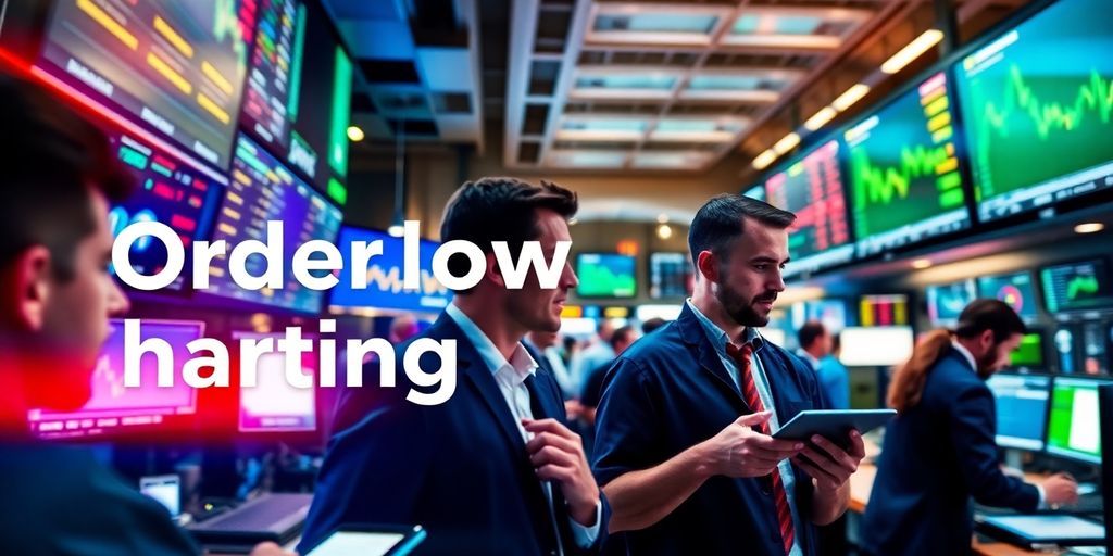 Traders in action on a modern trading floor.