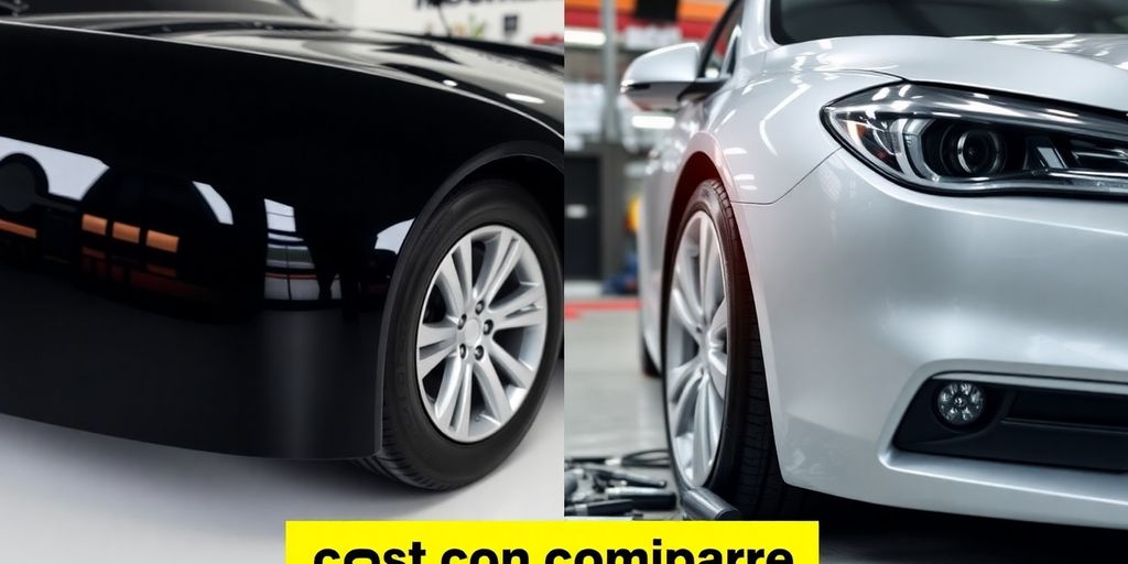 Car with repair estimate comparison