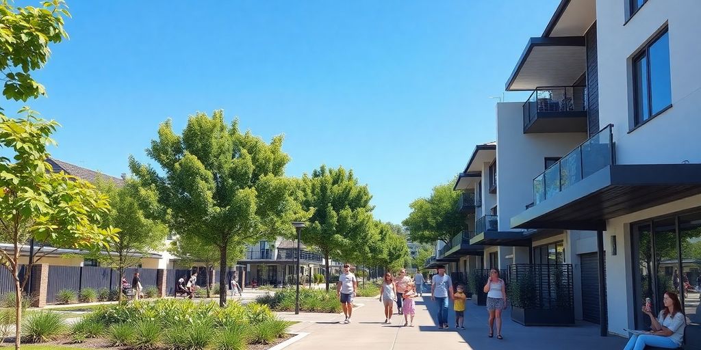 Lush green parkways in a suburban Perth neighborhood.