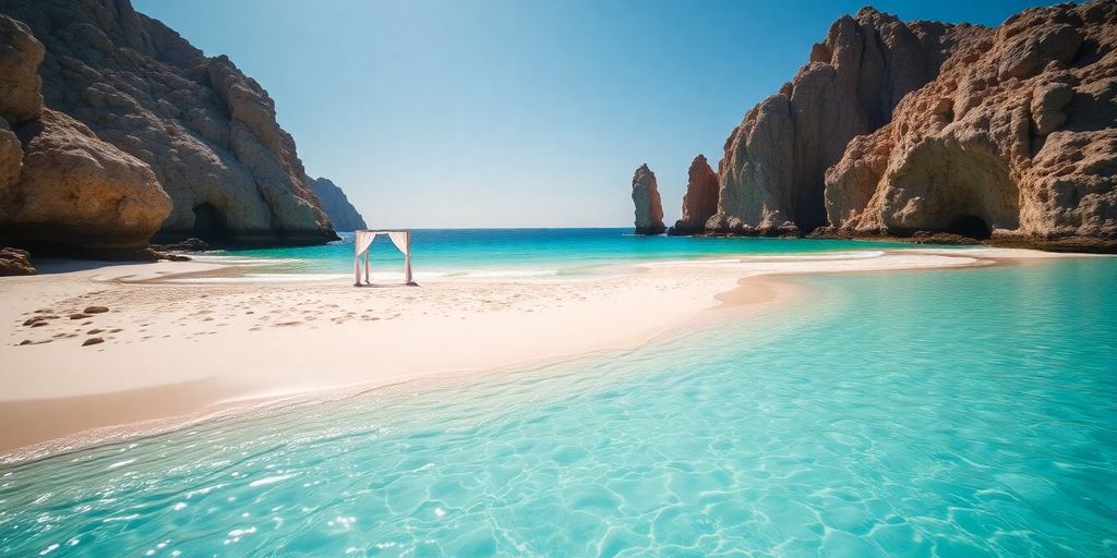 Cabo beach wedding venue with private access.