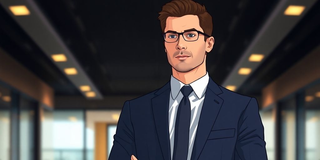 Professional leader in a modern office.