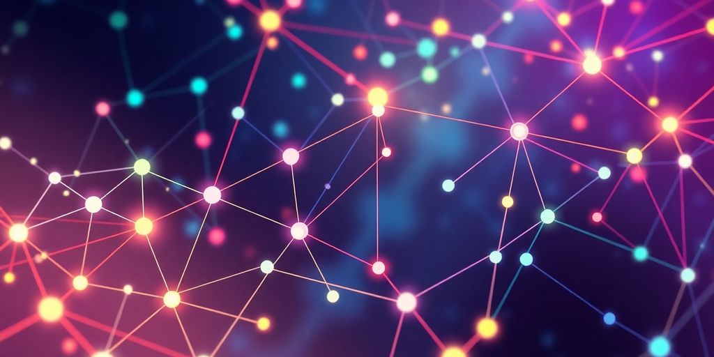 Illustrative image of interconnected blockchain networks.