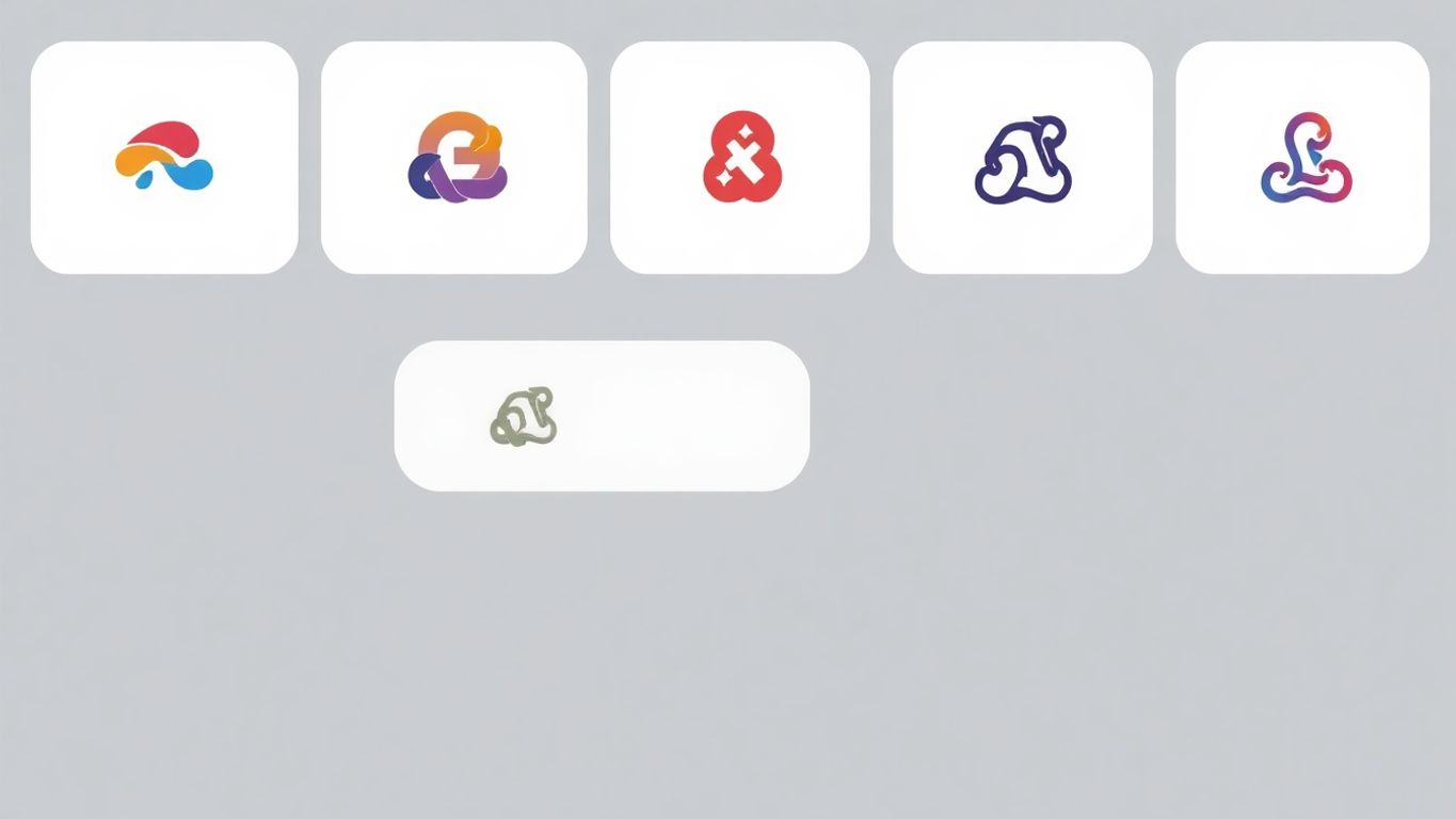 Illustrasjon av logo design prosessen.