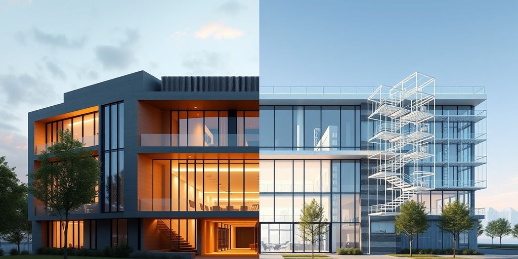 Comparison of ArchiCAD and Revit renderings