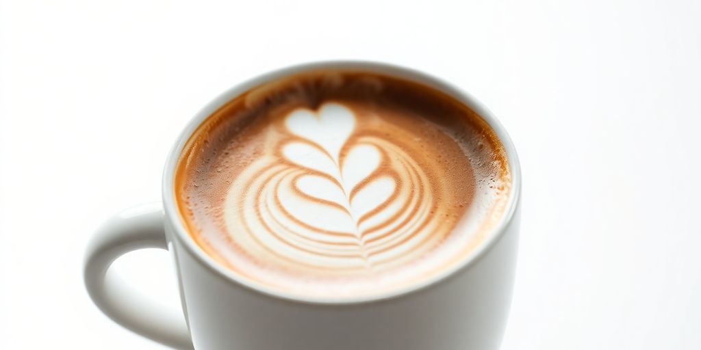 Cappuccino cup with MCT oil swirl