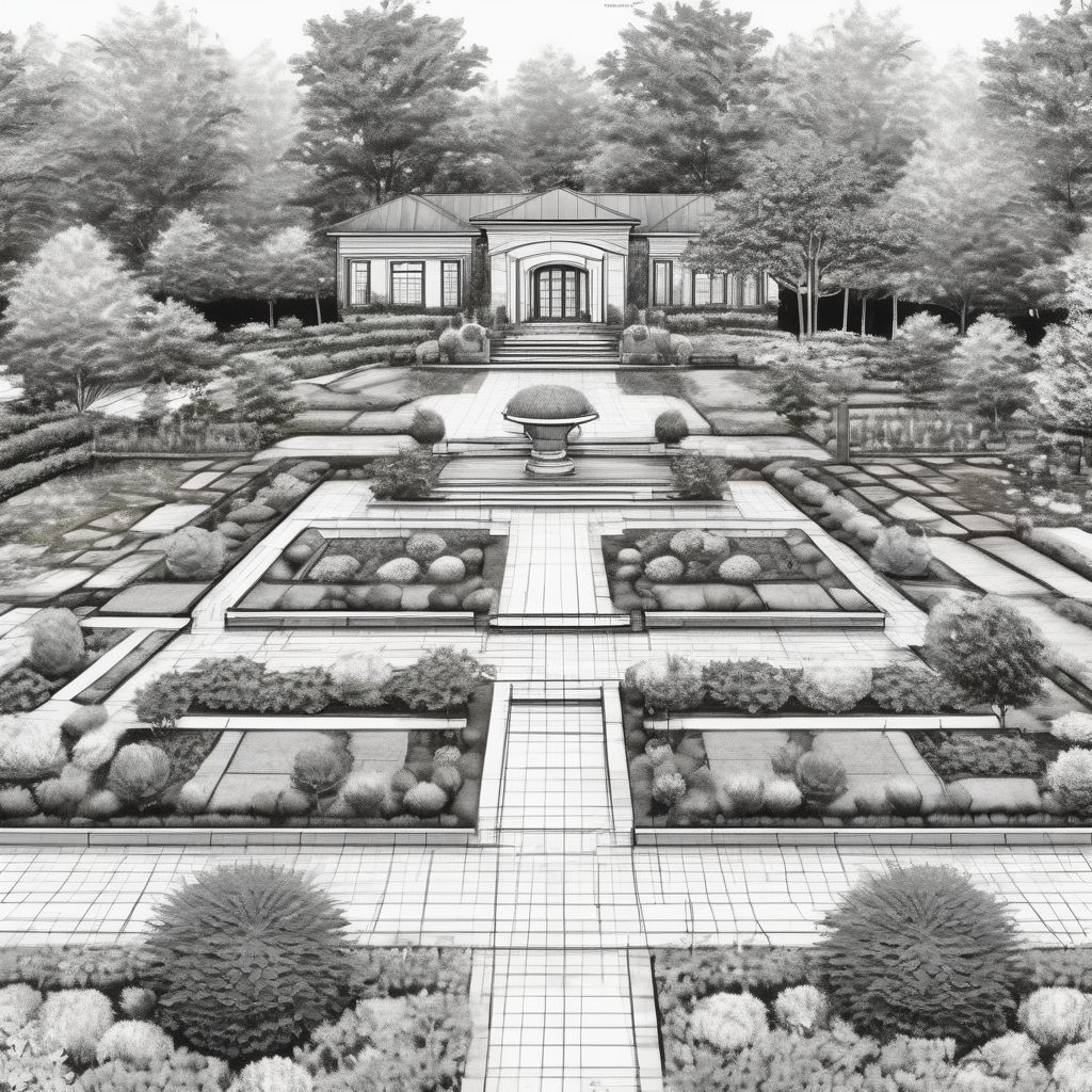 landscape design planning blueprint outdoor garden