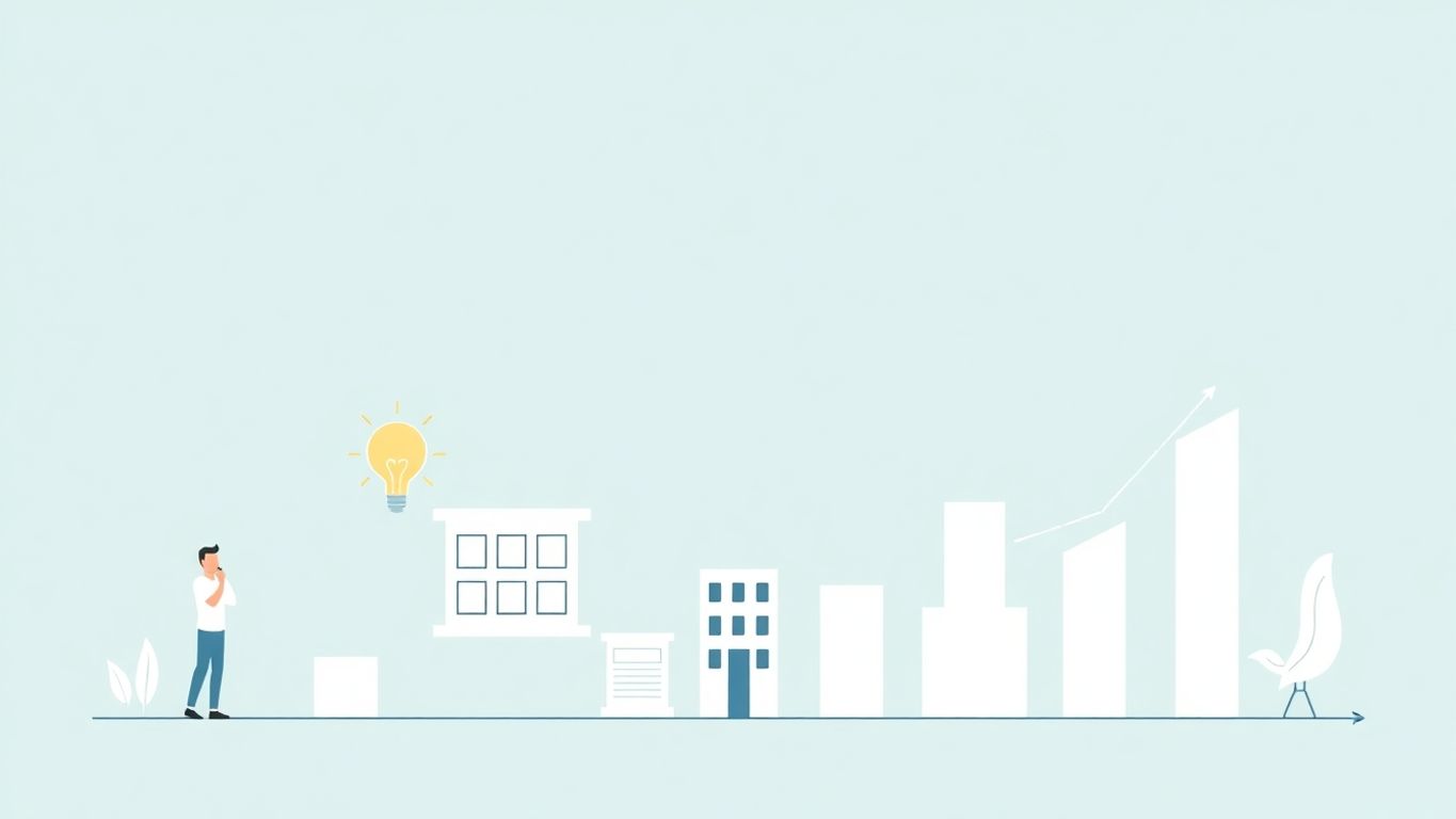 Illustrasjon av vekststrategier for bedrifter.