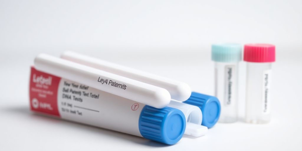 DNA test kit with swabs.