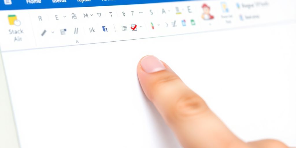 Hand fügt Kontrollkästchen in ein Word-Dokument ein.