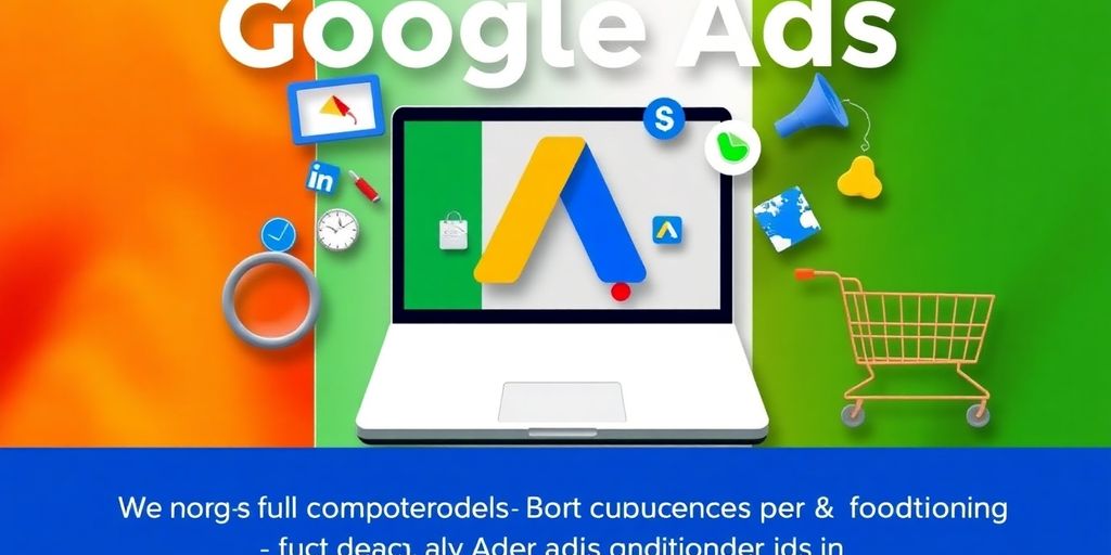 Colourful digital marketing icons on Irish flag background.