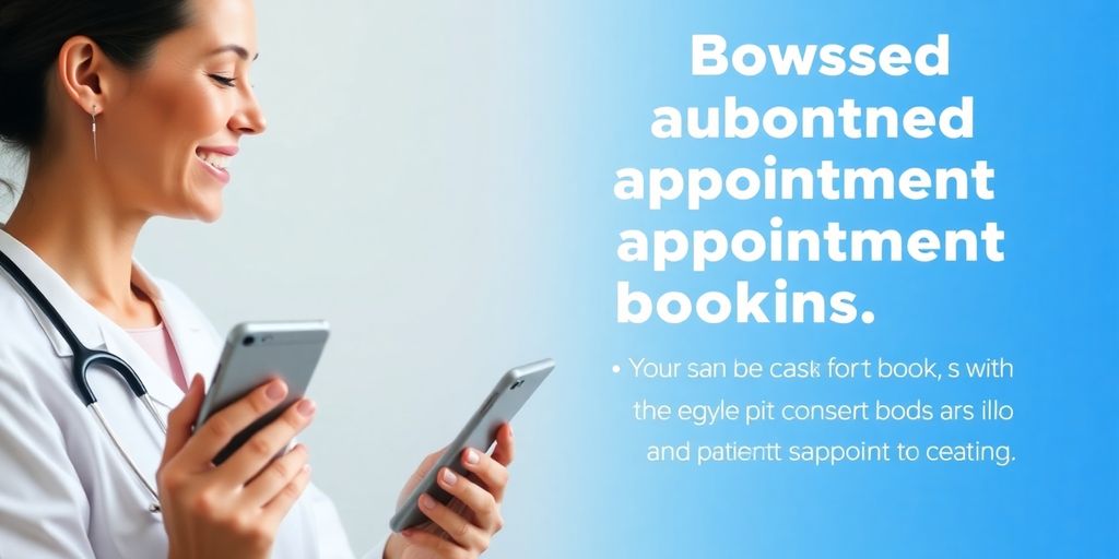 Plastic surgeon talking to patient on phone.