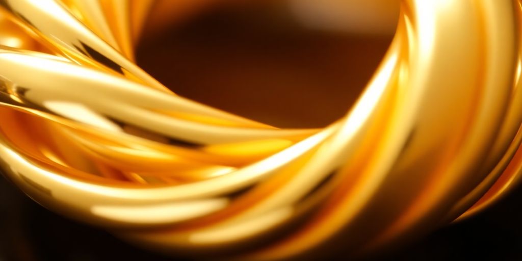 Bijoux en or aux reflets brillants.