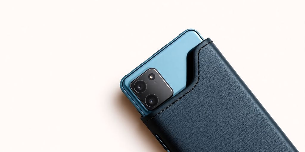 Samsung Galaxy S25 phone with protective case.