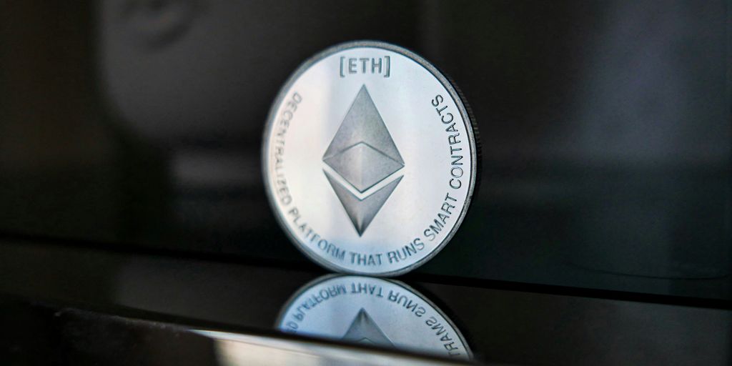 a close up of a coin on a table