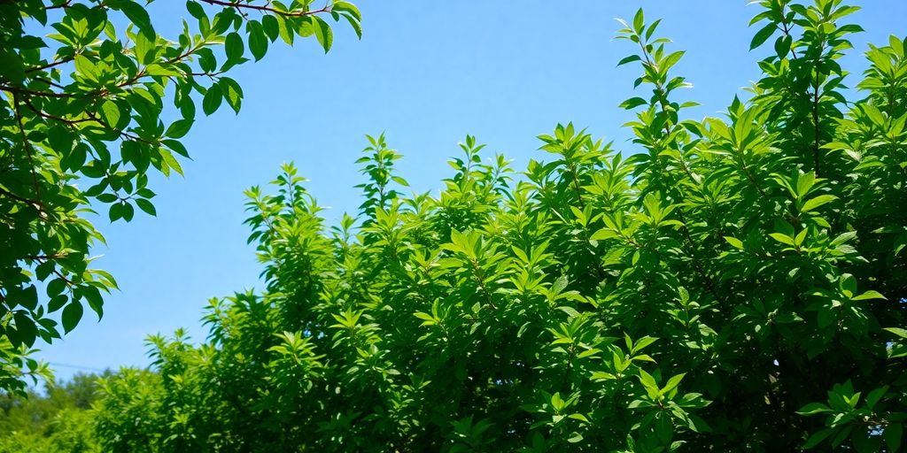 Healthy Waterford trees cared for by community members.