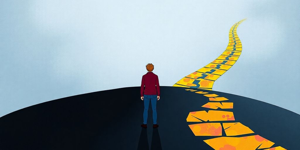 Person turning weakness into strength