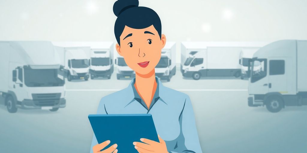Illustrative image of a fleet manager