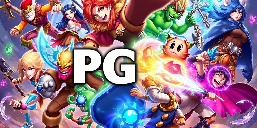 ภาพคาแรคเตอร์เกม PG ที่น่าสนใจและมีชีวิตชีวา