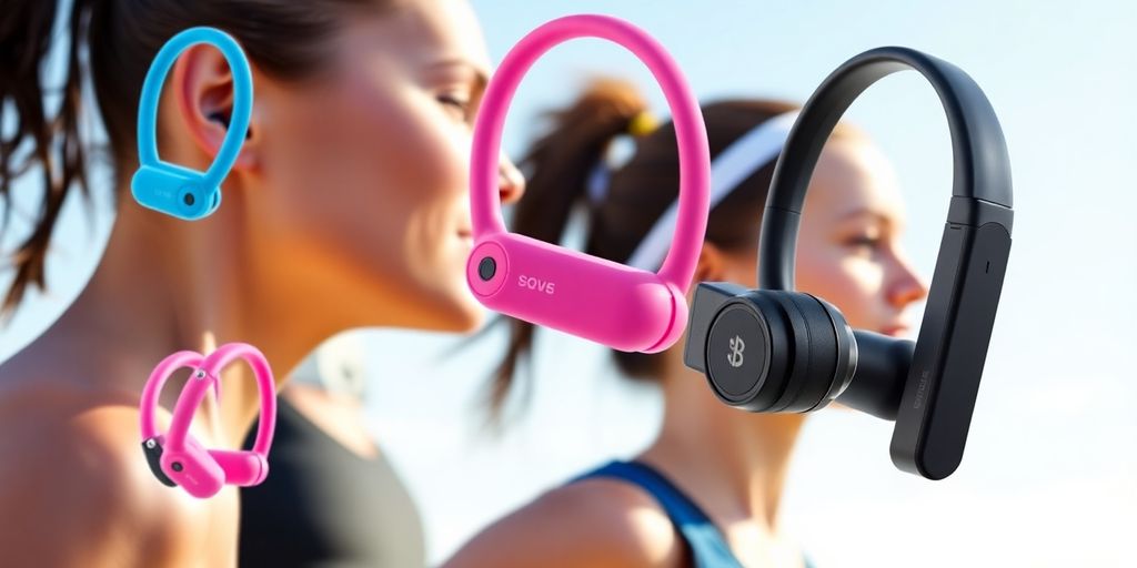 Verschiedene Bluetooth Kopfhörer für Sportaktivitäten