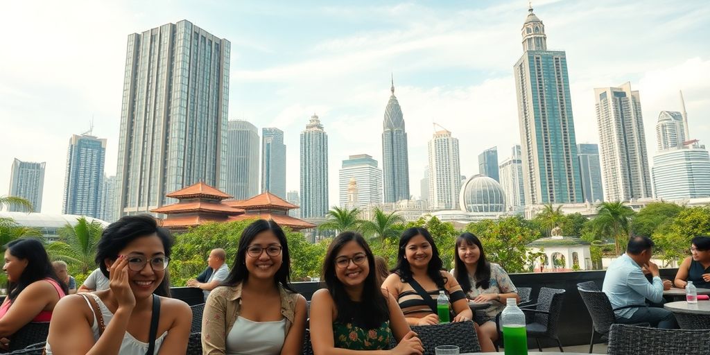 Vibrant Jakarta cityscape and diverse expats.