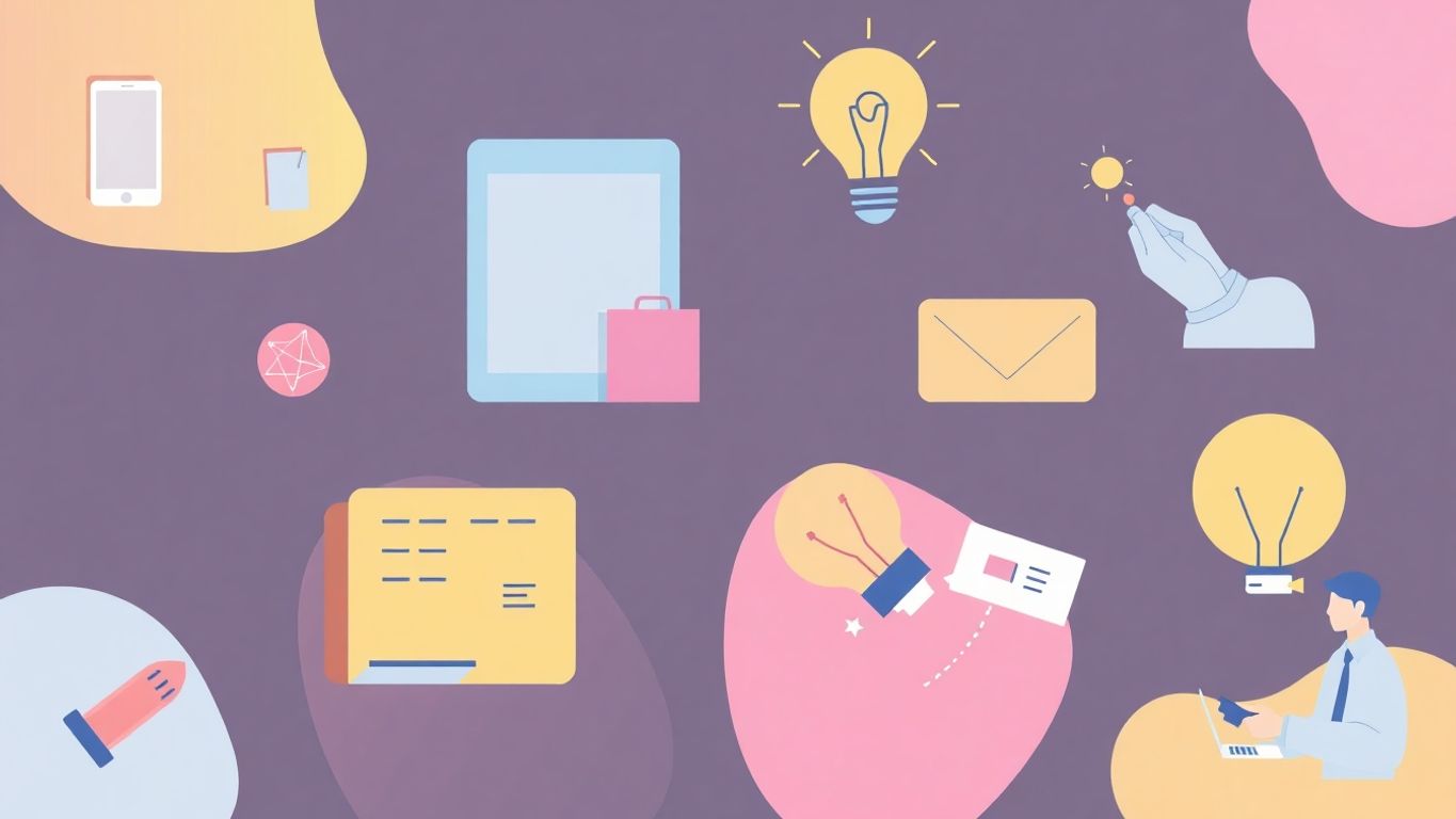 Illustrasjoner av kreative strategier for merkevarebygging