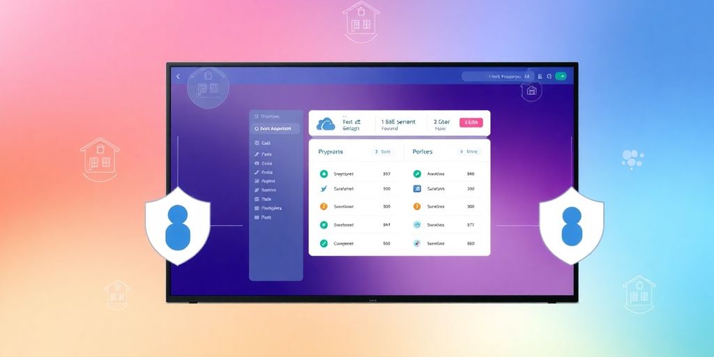 Secure and transparent digital property management interface.