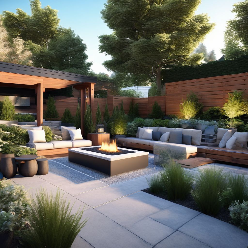 modern landscape design multi-functional outdoor living space